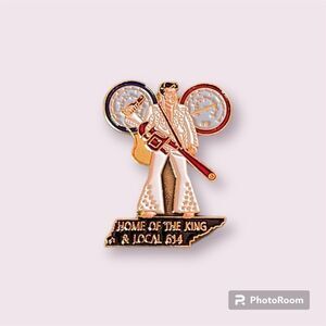 UA United Association Local 614 Union Lapel Pin Home Of The King Elvis *NEW*